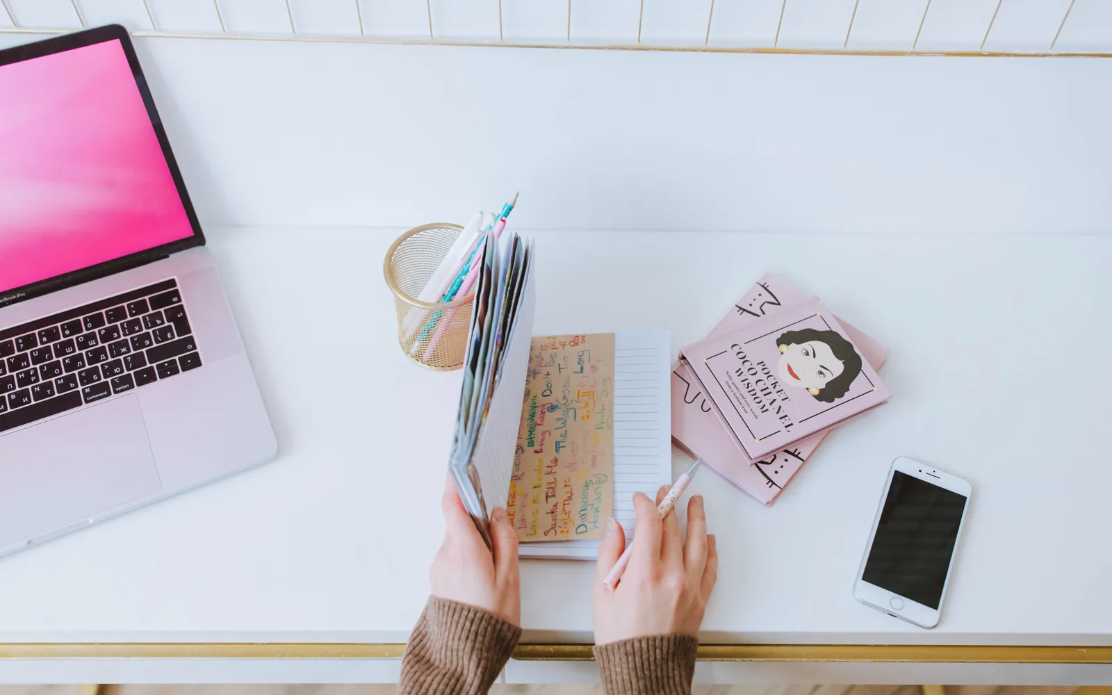 Un espace de travail prêt pour un échange